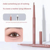 Two-color Eyebrow Silkworm Pen Mulitfuntional Double Ended Lying Silkworm Pencil Eyeliner Under-Eye Enhancing Pencil Highlighter NoirKiss