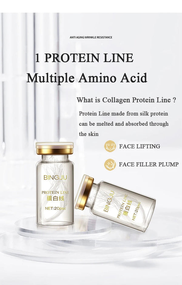 Face Filler Absorbable Collagen Protein Thread Face Lift Plump Silk Fibroin Line Carving Anti Aging Essence NoirKiss