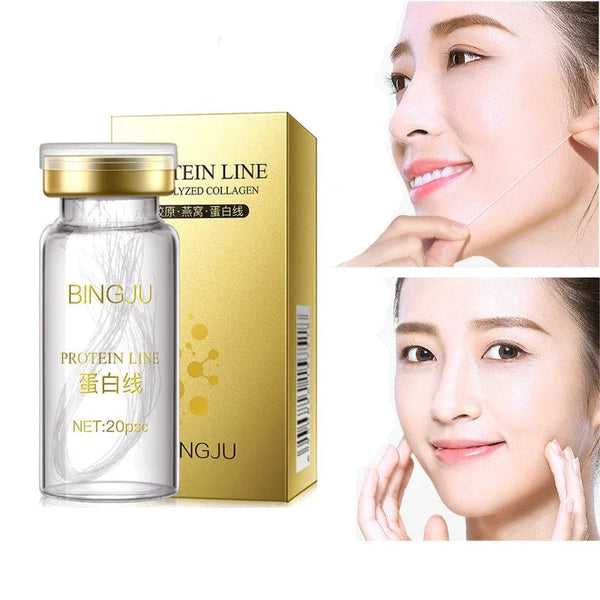 Face Filler Absorbable Collagen Protein Thread Face Lift Plump Silk Fibroin Line Carving Anti Aging Essence NoirKiss