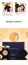Ocheal BB Cream Air Cushion Whitening Fuller Coverage Waterproof Long-lasting Concealer Cushion Compact With Puff Face Makeup NoirKiss