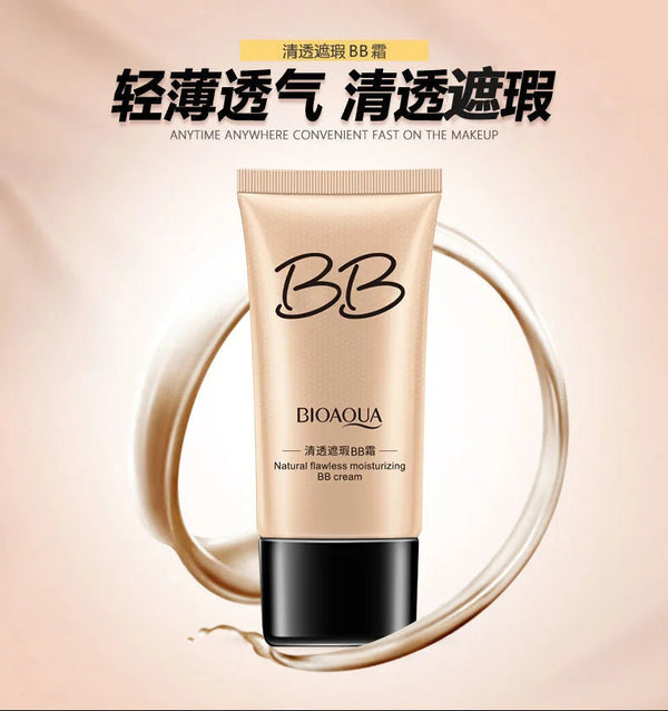 BIOAQUA Natural BB Cream Makeup CC Brighten Concealer Oil-control Refreshing Segregation Base Cosmetics Whitening Moisturizing NoirKiss