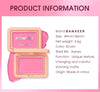 BANXEER Blush Cream Face Blusher 5 Colors Ever-changing Matte Shimmer Waterproof Long-lasting 3 IN 1 Multi-use Blush Face Makeup NoirKiss