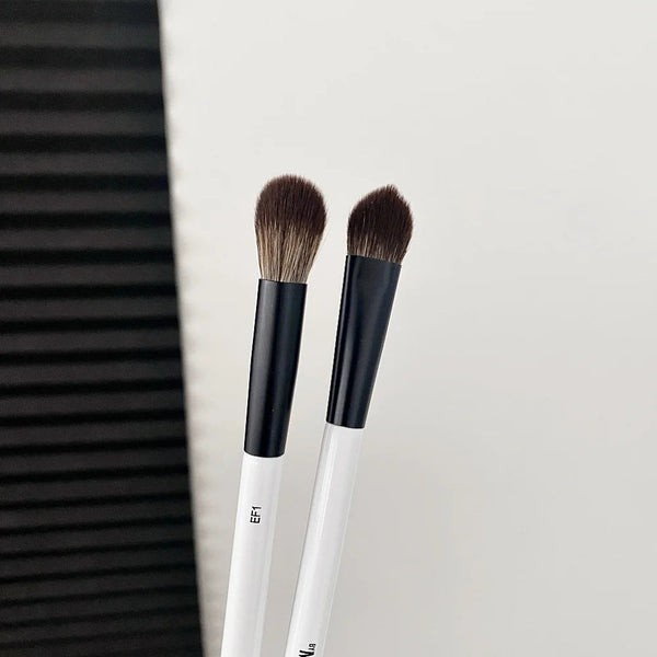 F4 Dual-Ended Foundation Face Brush Double-ended Powder Blush Contour and Eyeshadow Concealer Makeup Brushes NoirKiss
